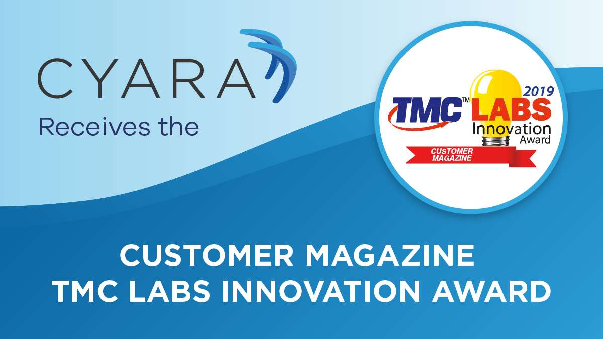 Cyara Receives 2019 TMC Labs Innovation Award from CUSTOMER Magazine