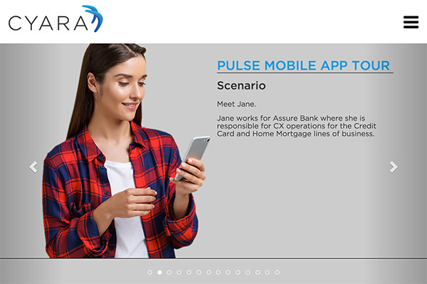 Cyara Pulse Mobile App Tourimage
