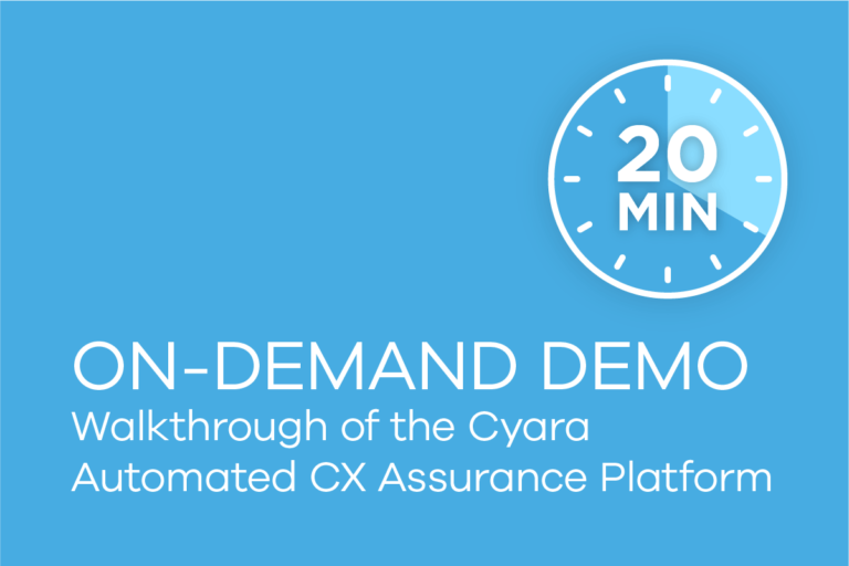 Cyara Platform On-Demand Demo