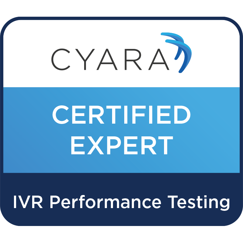 Cyara Certified Expert - Performance Testing badge