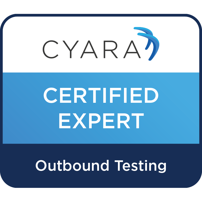 Cyara Certified Consultant badge-Outbound Testing