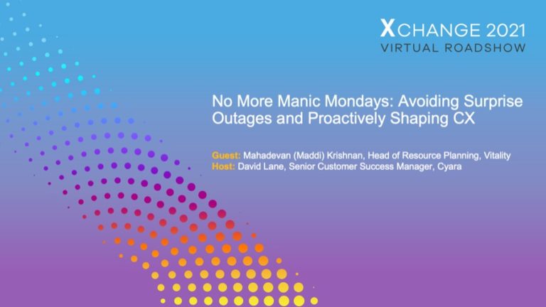 Vitality: No more manic Mondays - avoiding surprise outages and proactively shaping CX