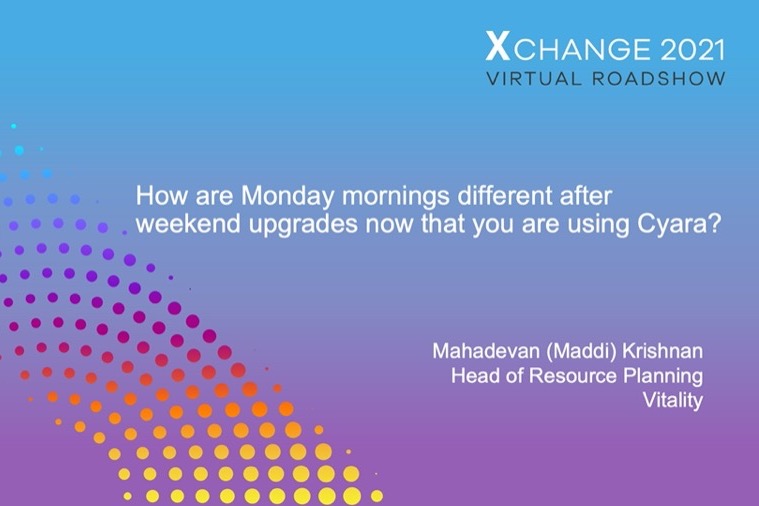 Vitality Q&A: How are Monday mornings different after weekend upgrades now that you are using Cyara?