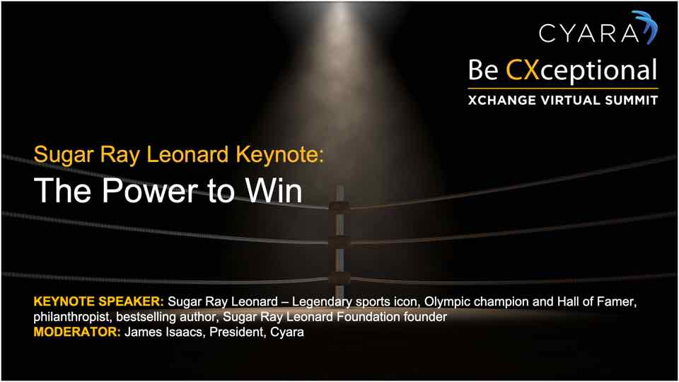 Xchange 2021 Session Replay: Sugar Ray Leonard – The Power to Win