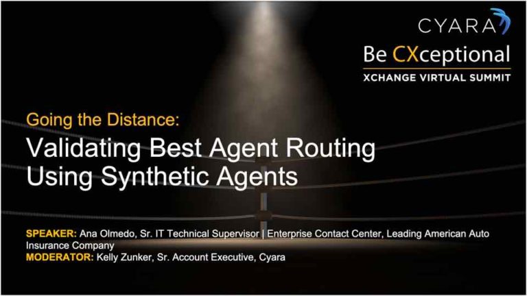 Xchange 2021-Validating Best Agent Routing Using Synthetic Agents-Automobile Insurance