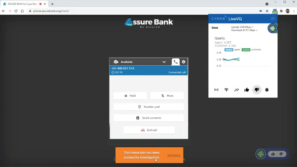 LiveVQ: Agent Desktop Application