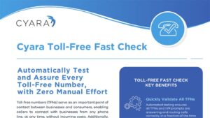 Cyara Toll-Free Fast Check datasheet 2022