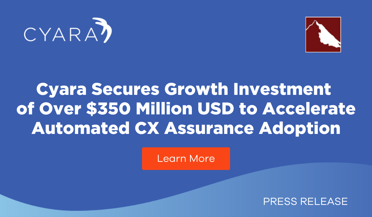Cyara Secures Growth Investment of Over $350 Million USD