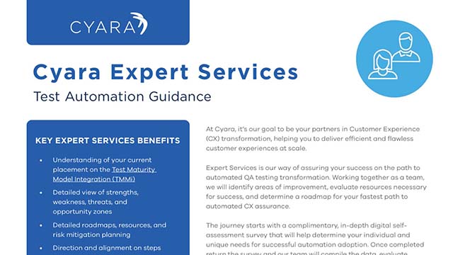Cyara Expert Services Info Sheet