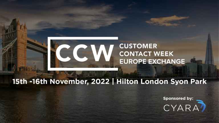 CCW Europe Exchange November 2022 Sponsored by Cyara