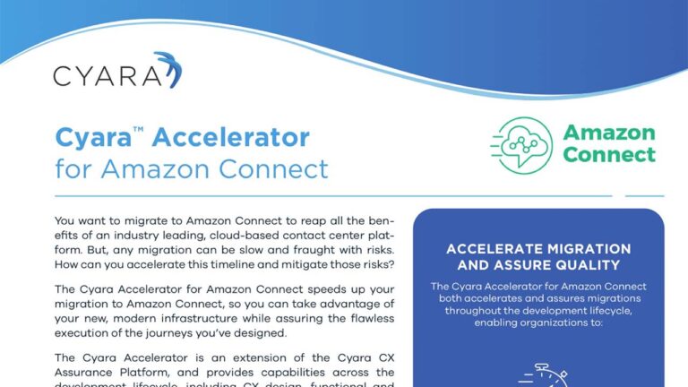 Cyara Accelerator for AWS datasheet