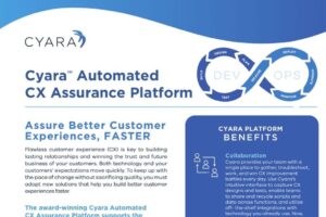 Cyara Automated CX Assurance Platform datasheet