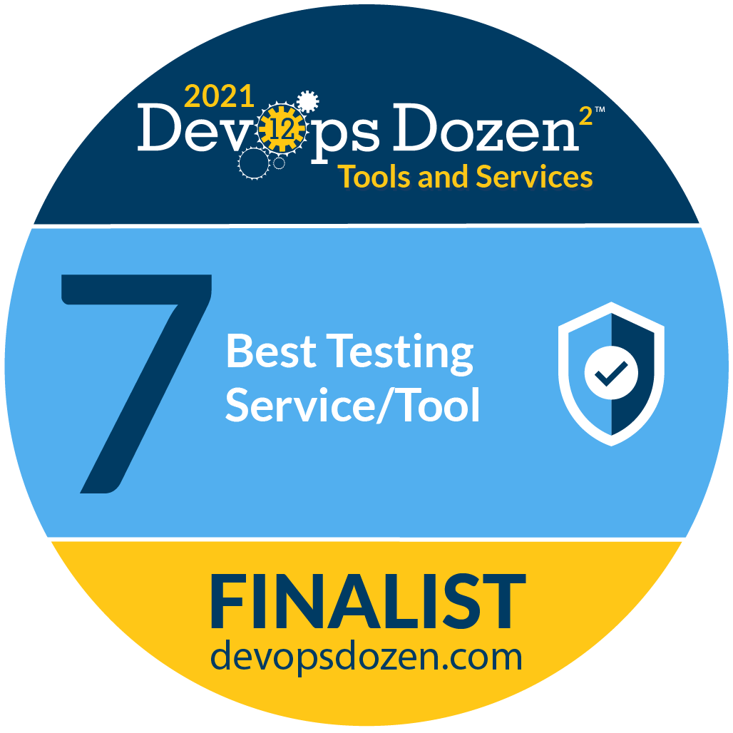 DevOps Dozen 2021 Finalist-Best Testing Service/Tool
