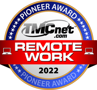 TMCnet Remote Work 2022 Pioneer award