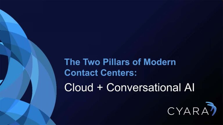 The Two Pillars of Modern Contact Centers-Cloud and Conversational AI