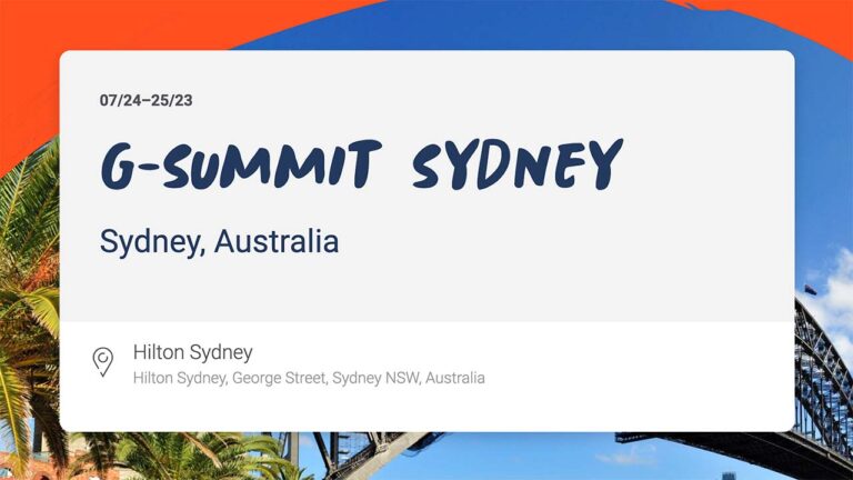 G-Summit Sydney Australia 2023