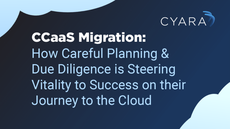 CCaaS Migration: How careful planning & due diligence is steering Vitality to success on their journey to the cloud
