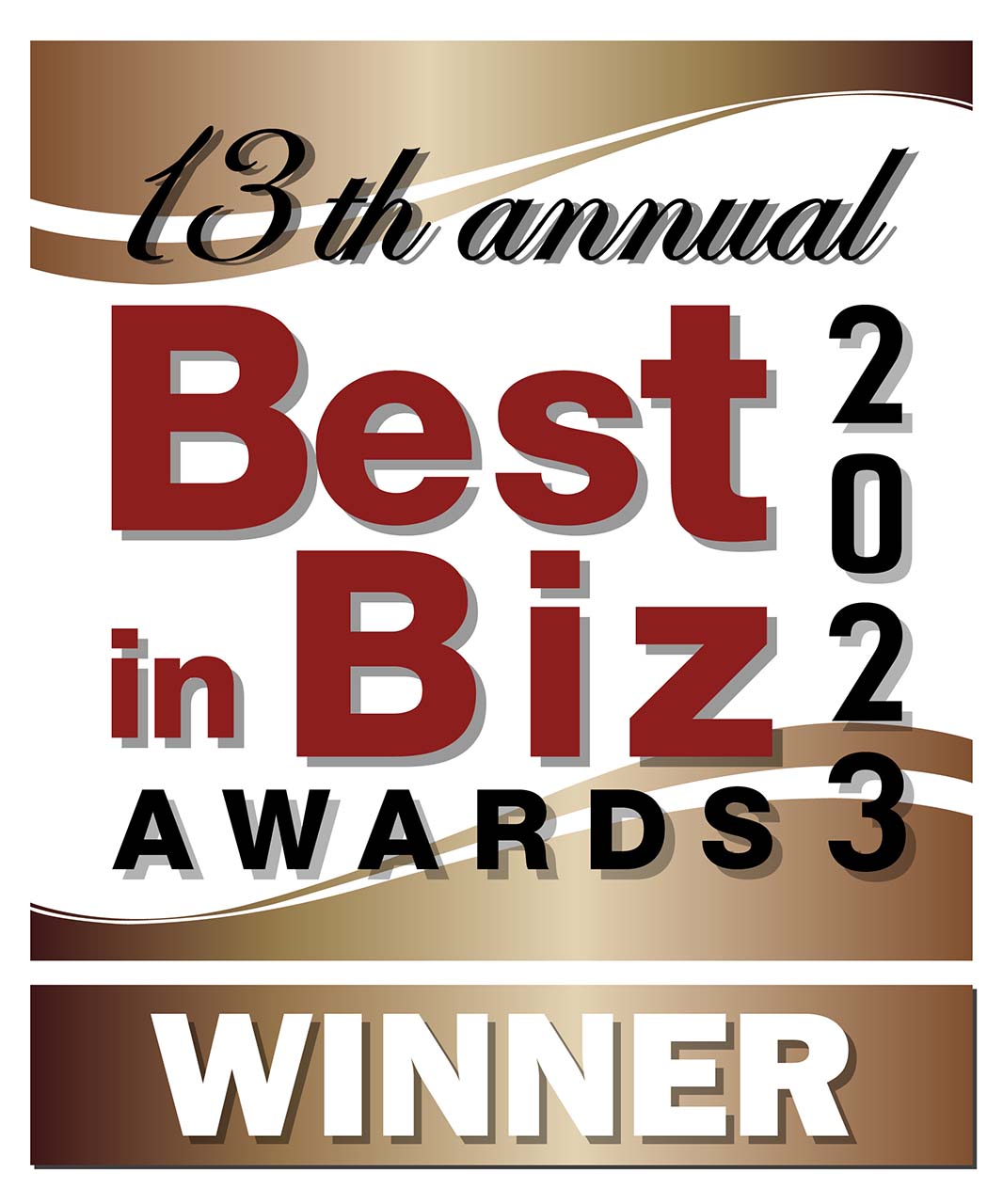 13th Annual Best in Biz Awards Bronze Winner 2023