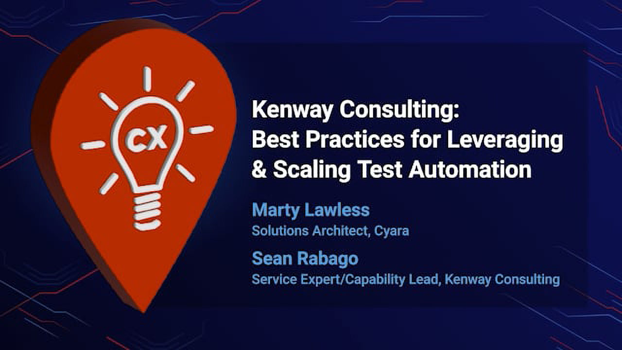 Xchange 2024-Best practices for leveraging and scaling test automation with Kenway Consulting