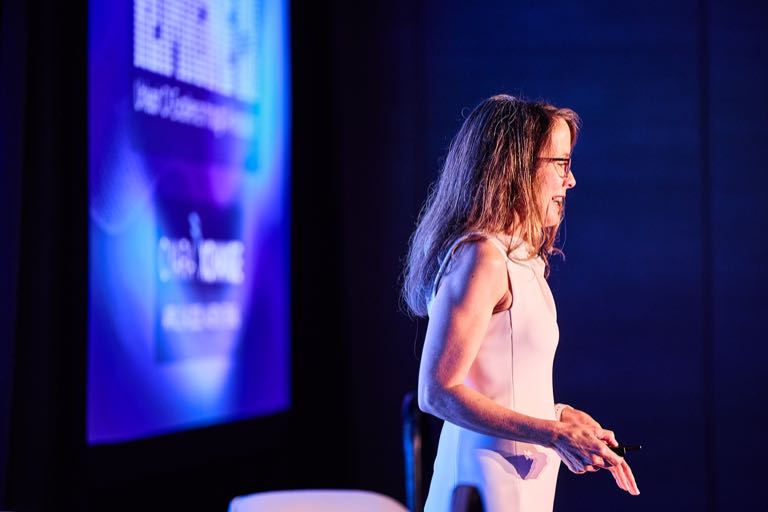 Janet Vito onstage at Cyara Xchange 2025