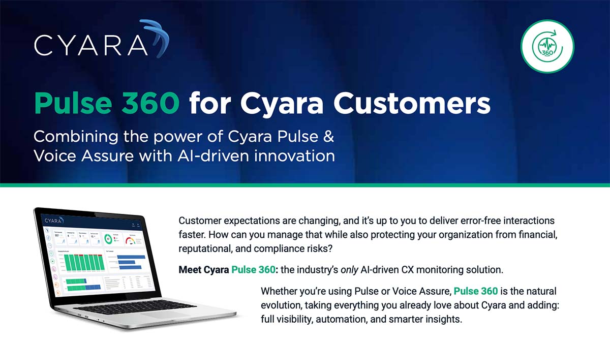 Pulse 360 for Cyara Customers