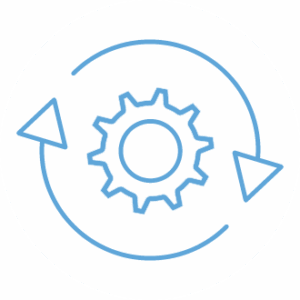gear enclosed by rotating arrows