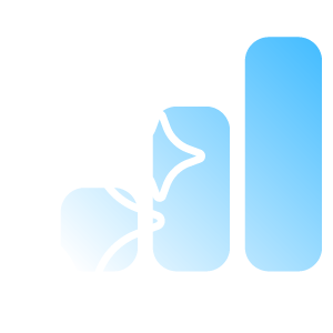 uptrending graph with ai stars