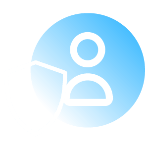 Privacy, Security, Regulation-shield with person