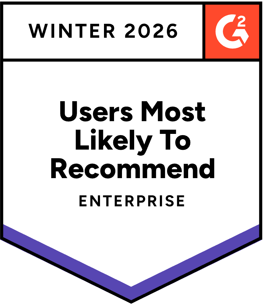 G2-Users most likely to recommend-Enterprise-Winter 2026