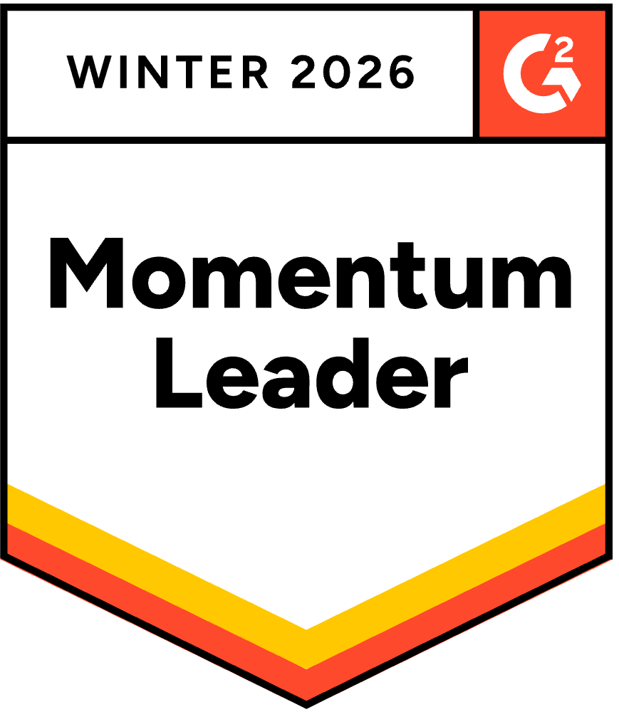 G2 award-Momentum leader-Enterprise-Winter 2026