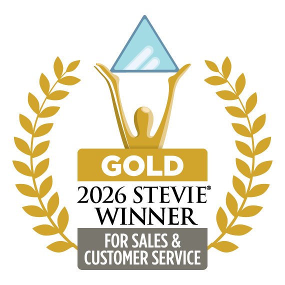 Gold 2026 Stevie winner for sales and customer service