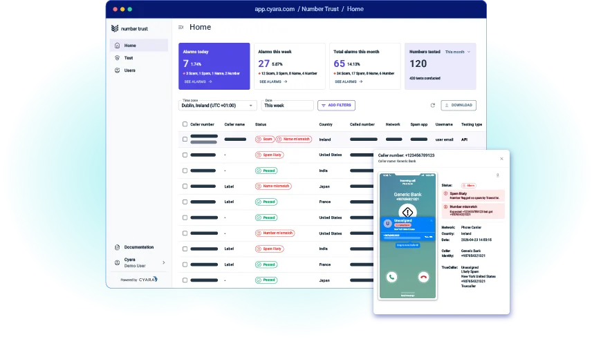 Number Trust demo