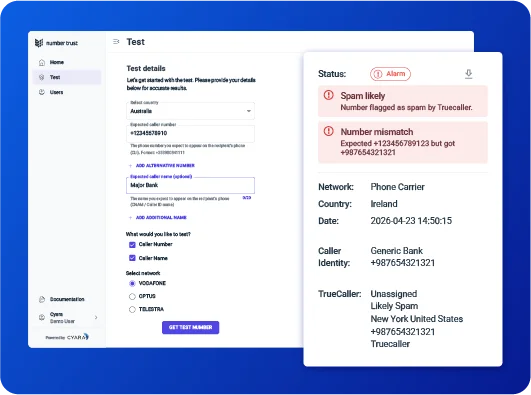 Validate real-world caller identity