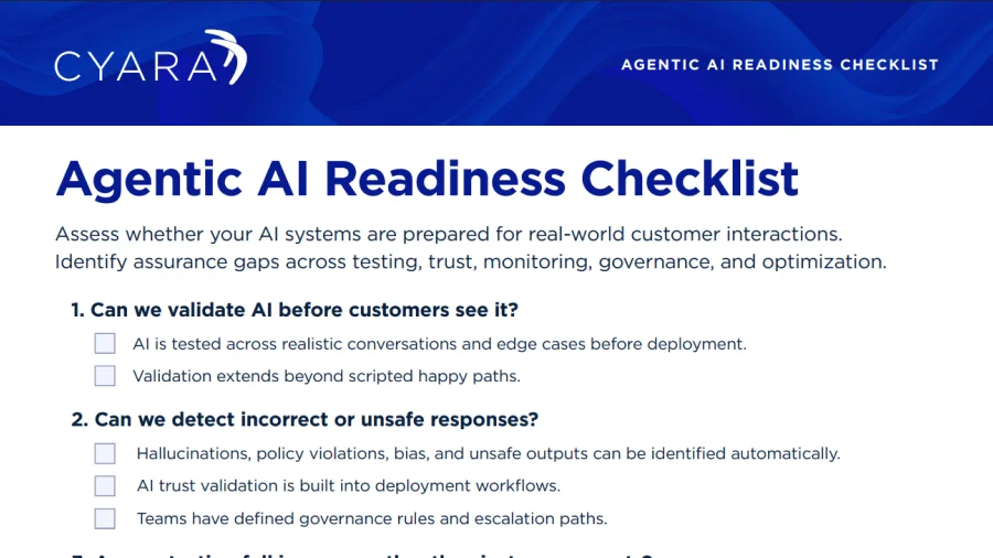 Agentic AI Readiness Checklist