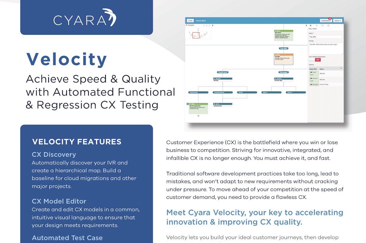 Cyara Velocity Datasheet